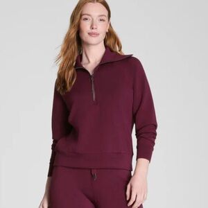 SPANX Air Essentials 3X Half Zip Plum Berry SOLD OUT COLOR